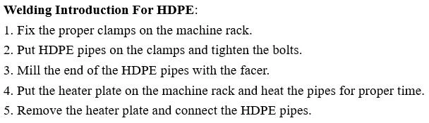 hydraulic butt fusion welding machine hydraulic butt fusion welding machine